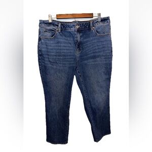 Talbots Women’s Denim Jeans Medium Wash High Waist Relaxed Size 16WP EUC